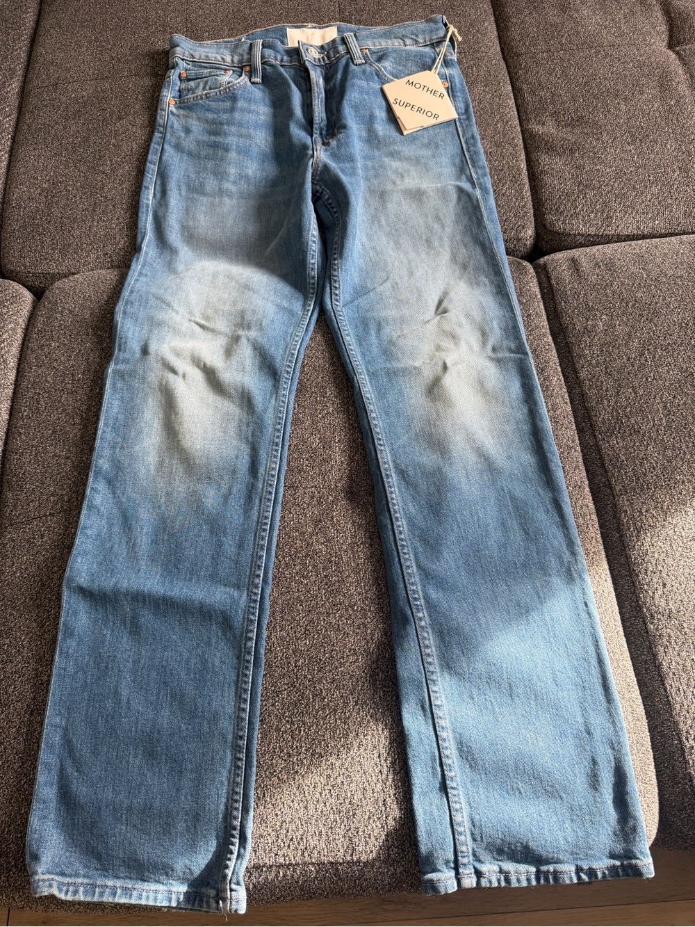 MOTHER Superior Light Blue Bootcut Men's Jeans